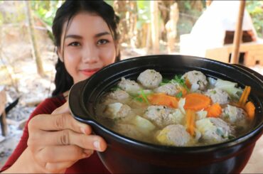 Yummy cooking soup meatball recipe - Natural Life TV Cooking