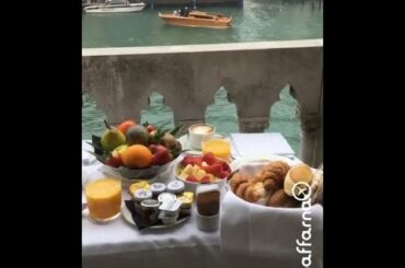 Breakfast view in Venice | Saffarna
