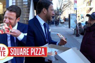 Barstool Pizza Review - Square Pizza (Bonus Izzies Cheesesteak Review)