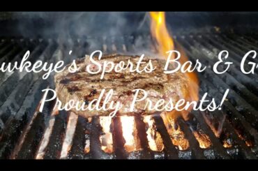 Hawkeye's Bar & Grill  Little Italy Chicago has great mouth Watering Burgers!