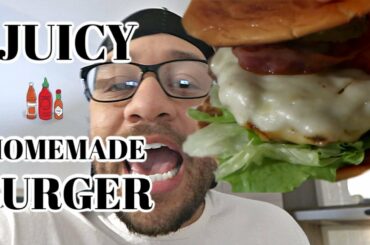JUICY HOMEMADE BACON CHEESEBURGERS W/ INGREDIENTS FROM ITALY * EASY RECIPE*- COOKING WITH BUB