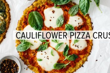 CAULIFLOWER PIZZA CRUST | best low-carb + keto pizza crust