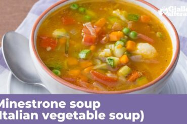 VEGETABLE MINESTRONE - Traditional Italian vegetable soup