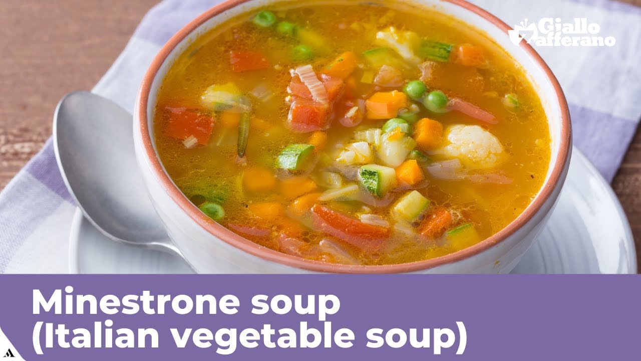 VEGETABLE MINESTRONE – Traditional Italian vegetable soup VEGETABLE MINESTRONE - Traditional Italian vegetable soup