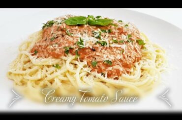 How to make delicious Italian Tomato Cream Pasta Sauce | Easy Recipe | w Subtitles