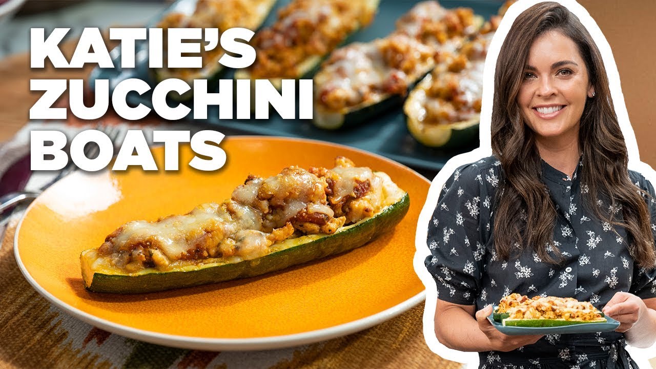 Chicken ParmesanStuffed Zucchini Boats with Katie Lee Food Network