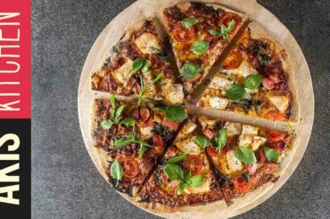 BBQ chicken pizza | Akis Petretzikis Kitchen