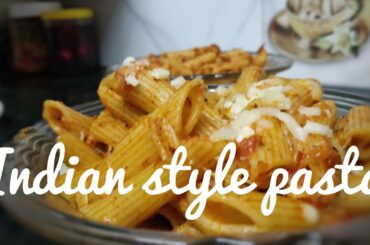 देसी स्टाइल पास्ता रेसिपी | Indian Pasta | Red Sauce Pasta | kids lunchbox recipe