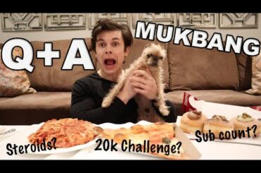 Italian Food MUKBANG | Q&A | PIZZA, DONUTS, CHICKEN PARM!