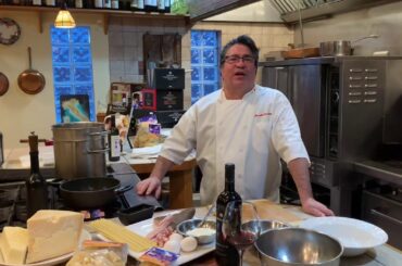 Spighe Molisane Artisanal Spaghetti Carbonara (Wine Terresacre baby Tintilia of Molise)