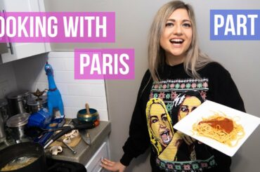 COOKING WITH PARIS 🍝Part 2: Paris Spaghetti 🍝 | VICKIE COMEDY
