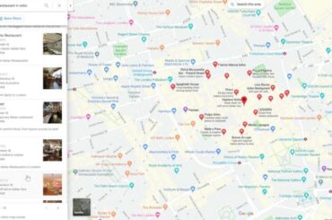 Local SEO in London: Keyword search for "Italian restaurant in Soho"