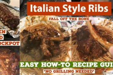 HOW-TO: Italian Style Crockpot Ribs || Meal-Prep Idea || Easy Recipe