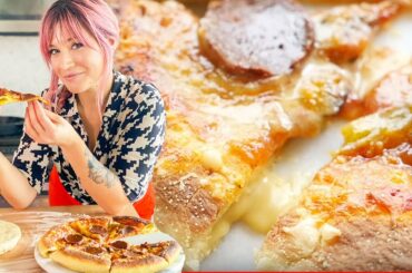 Can I Make a PIZZA HUT Stuffed Crust Pizza VEGAN?!