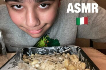 Chicken Alfredo Pasta ASMR Frozen Italian food 🇮🇹