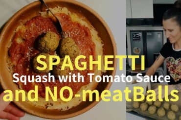 Spaghetti (Squash) and NO-meatballs, Ullenka's version of American - Italian classic recipe