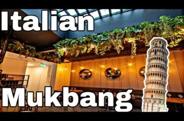 We tried italian food| Italian Mukbang | Bucket list