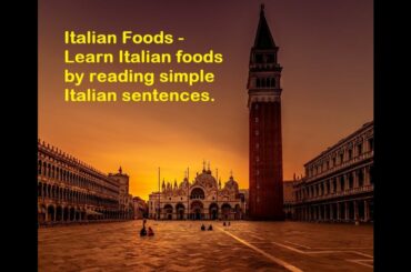 Italian Food Vocabulary