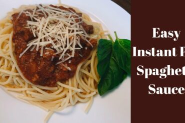 EASY INSTANT POT SPAGHETTI SAUCE| Simple homemade authentic Italian spaghetti sauce from scratch
