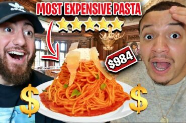 Eating At The MOST EXPENSIVE PASTA Restaurant!! (OVER 5 STAR REVIEW FOOD & PRICE) FT CHADWITHAJ