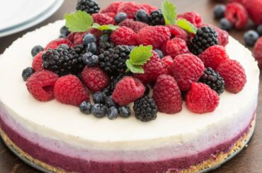 No-Bake Ombre Berry Cheesecake Recipe