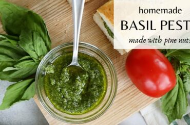 How to Make Fresh HOMEMADE Basil Pesto | ITALIAN COOKING WITH RACHEL