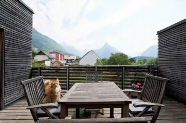 Duplex with a terrace in the center of Bovec in the heart of Alpine Slovenia.