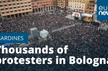 'Sardines' movement in Bologna, Italy hopes to block far-right