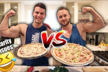 MAKING THE BEST VEGAN PIZZA🍕(SIMNETT VS JON VENUS)