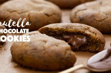 Nutella Stuffed Chocolate Cookies | The Cookie Of Your Dreams