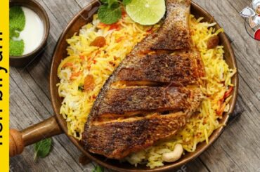How to make fish biryani/ fried fish biryani recipe/ full fish biryani