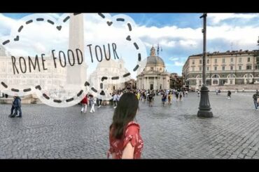 ROME, ITALY FOOD TOUR - BEST PLACES TO EAT!