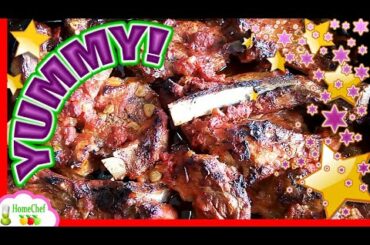 YUMMY! Roasted pork ribs - EASY spare RIBS recipe to make roast pork in the oven with WINE!