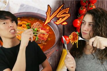 한국 아침밥 vs 이탈리아 아침밥 | Korean Breakfast vs Italian Breakfast