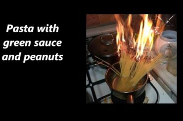 Cooking with lauda | Pasta with green sauce and peanuts  | Episode 3