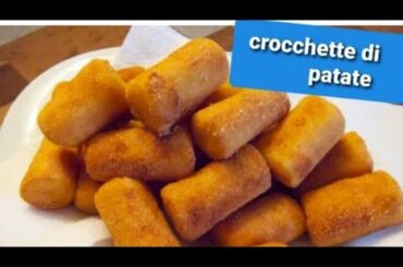 Italian Dish Crocchette di patate (potatoes) Recipe.