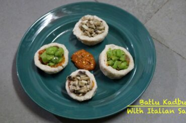 Batlu kadubu (Steamed Millet Rice Cups ) Served in Italian Style | Dr. Sarala