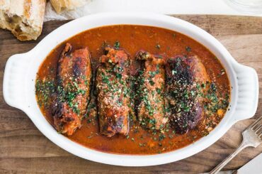 Italian Beef Braciole Recipe (Involtini) // Stuffed Sirloin Steak Roulades