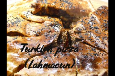 Turkish pizza (Lahmacun) and calzone with chocolate