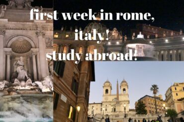 STUDY ABROAD VLOG 1: traveling to italy, seeing tourist spots & eating!