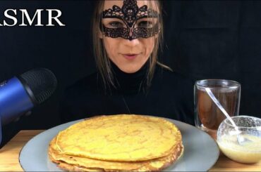 RUSSIAN MUKBANG ASMR CREPES (Blini - Russian Pancakes) Eating Sounds