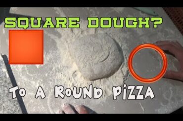 How to Make Square Dough into a Round Pizza