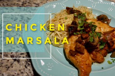 Chicken Marsala | Italian dish with red wine, mushrooms, & prosciutto!