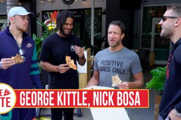 (George Kittle, Nick Bosa) Barstool Pizza Review - Piola (Miami) with the San Francisco 49ers
