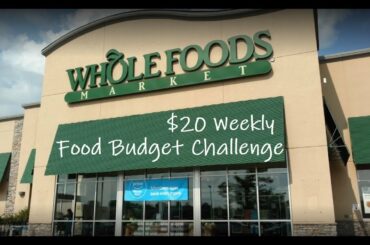 Whole Foods $20 Weekly Food Budget Challenge: Extreme Budget Grocery Haul Recipes, Food Prep, & Menu