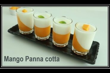 Mango Panna cotta Recipe /Italian Dessert /Mango Pudding In Tamil /With English Subtitle…Recipe # 40