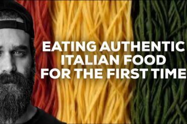 LARGE CANADIAN MAN EATS FIRST MEAL IN ITALY!!