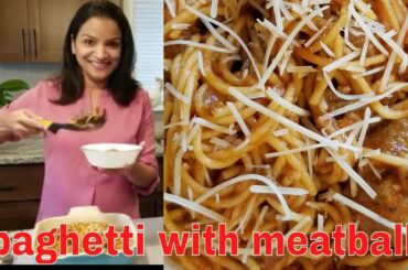 Spaghetti with meatballs