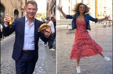 Bobby Flay and Giada De Laurentiis Are Eating Their Way Through Rome for a New Project