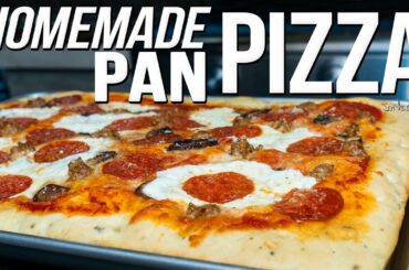 THE BEST HOMEMADE PAN PIZZA | SAM THE COOKING GUY 4K